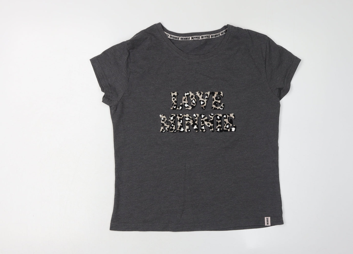 Teens UK Size 8 Disney at George Black Basic T-Shirt