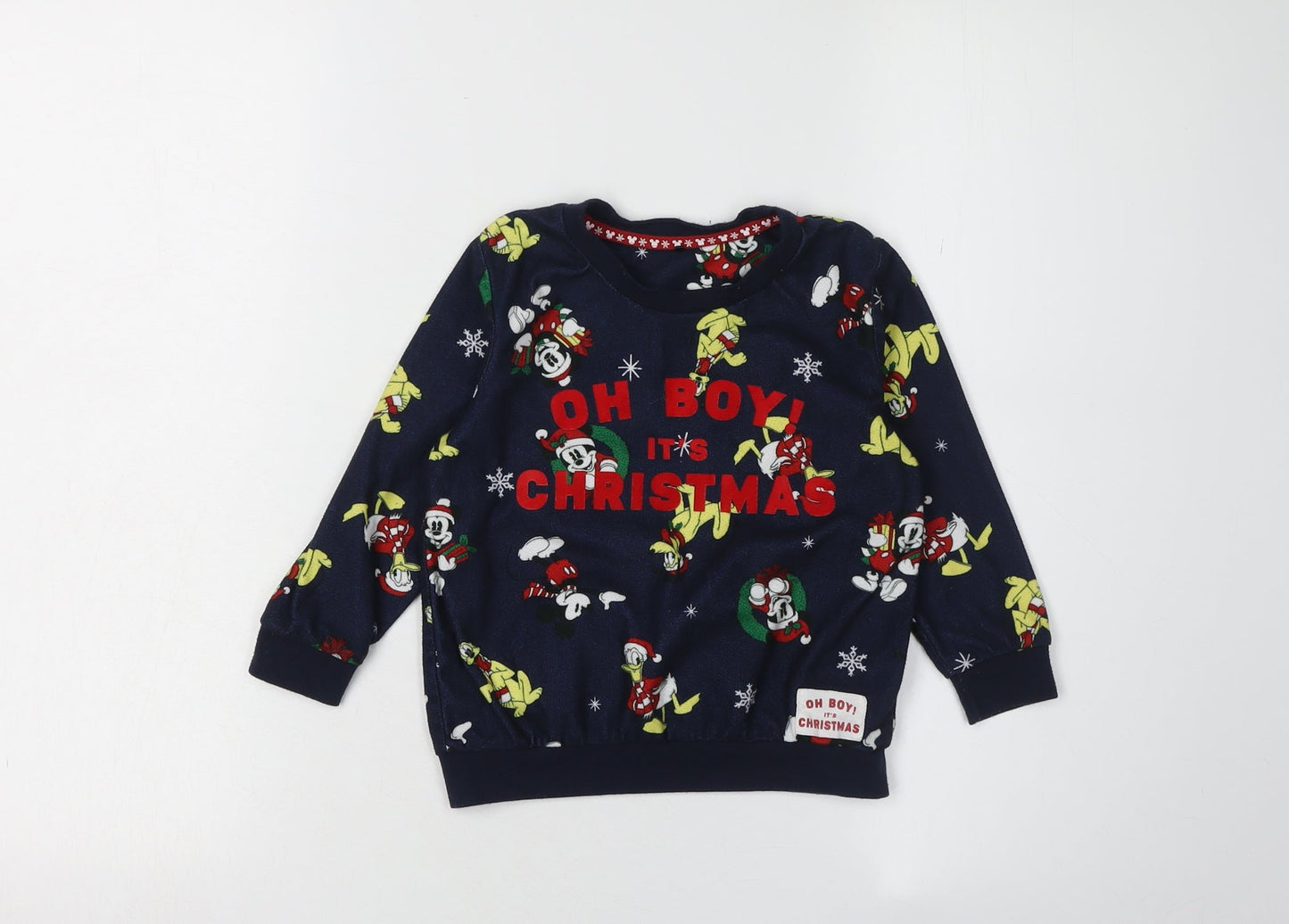 George Disney Mickey Mouse Christmas Pyjama Top 2-3 Years Boys