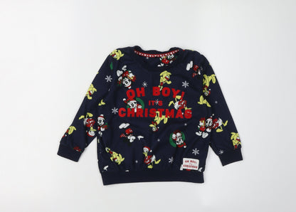 George Disney Mickey Mouse Christmas Pyjama Top 2-3 Years Boys