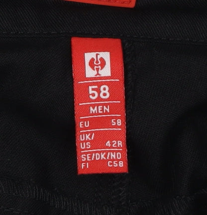 Strauss Men's Black Trousers Size 58