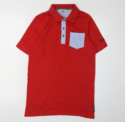 Regatta Men's Red Polo Shirt Size S Short Sleeve Cotton