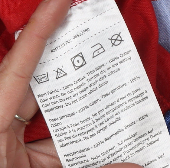 Regatta Men's Red Polo Shirt Size S Short Sleeve Cotton