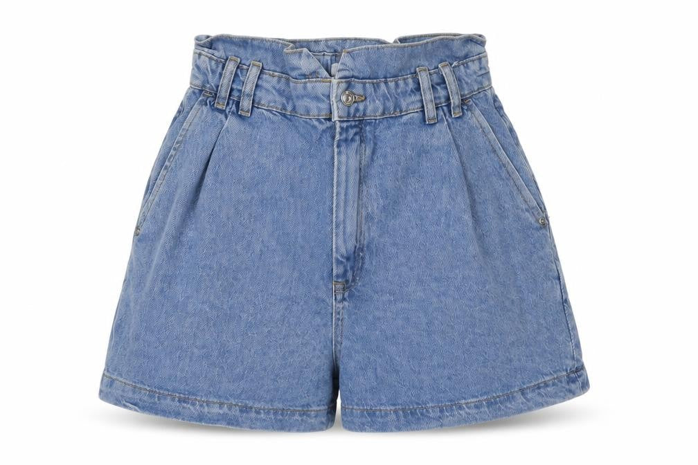 Womens UK Size 2 Zara Relaxed Fit Paperbag Shorts