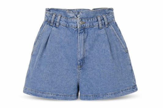 Womens UK Size 2 Zara Relaxed Fit Paperbag Shorts