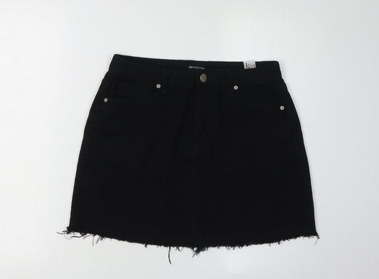 PrettyLittleThing Women's Black Mini Skirt, Size 12