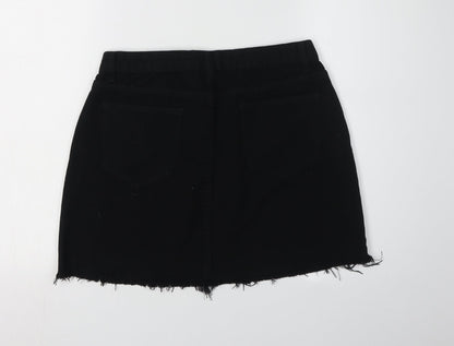 PrettyLittleThing Women's Black Mini Skirt, Size 12