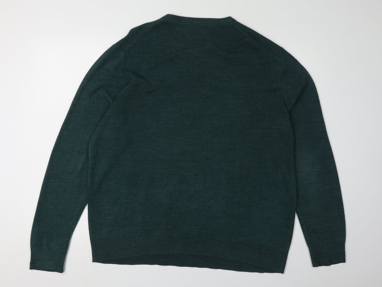 MAINE New England Men's XL Green V-Neck Pullover