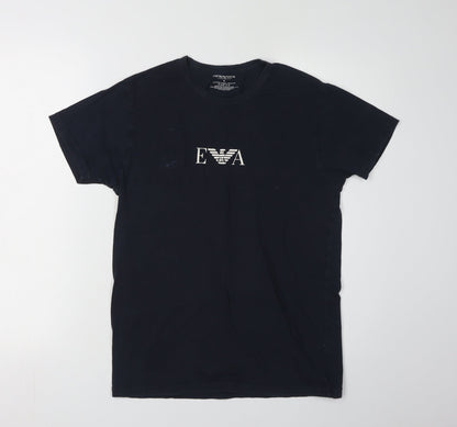 Mens UK Size M Emporio Armani Black  T-Shirt