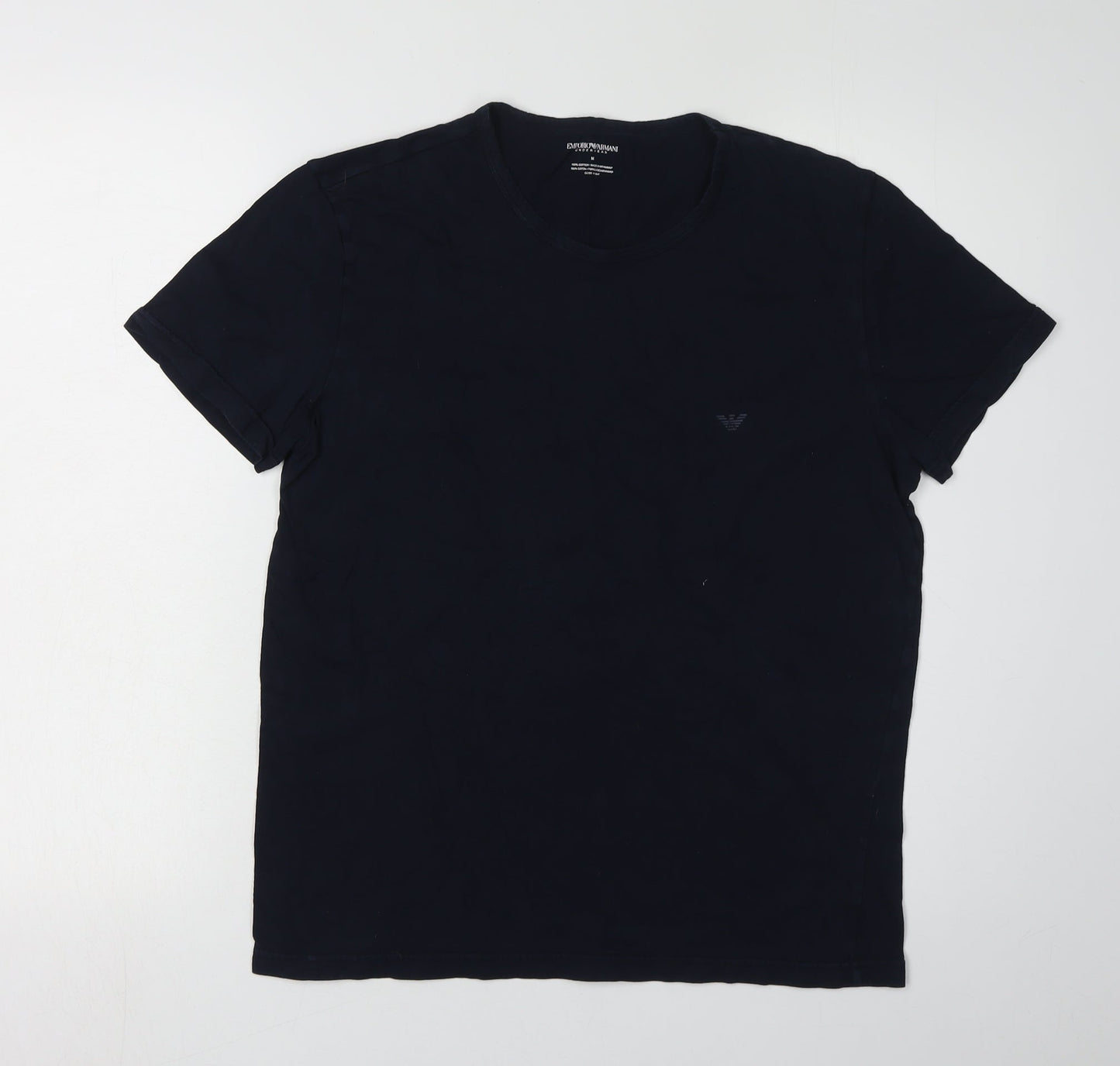 Mens UK Size M Emporio Armani Black  T-Shirt