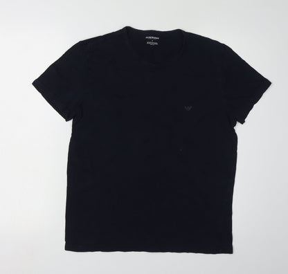 Mens UK Size M Emporio Armani Black  T-Shirt