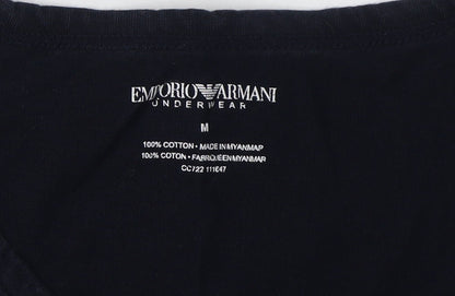 Mens UK Size M Emporio Armani Black  T-Shirt