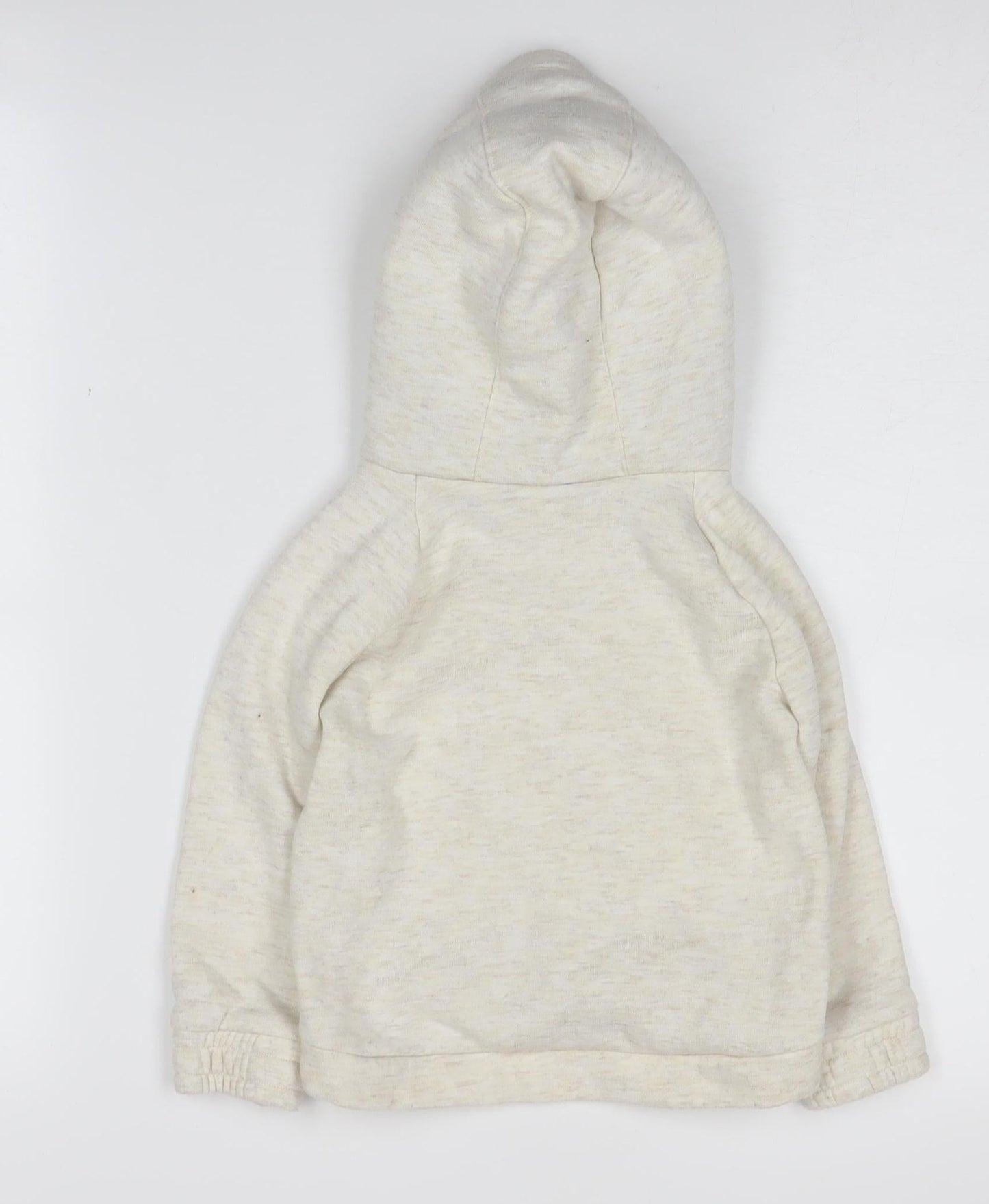 Nike Boys Beige Hoodie Pullover Fleece Lined Size 2 Years
