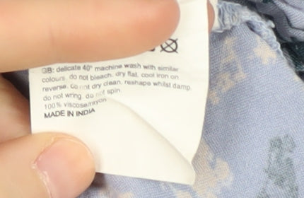 Mountain Warehouse Women's Blue Floral Blouse - Size 16