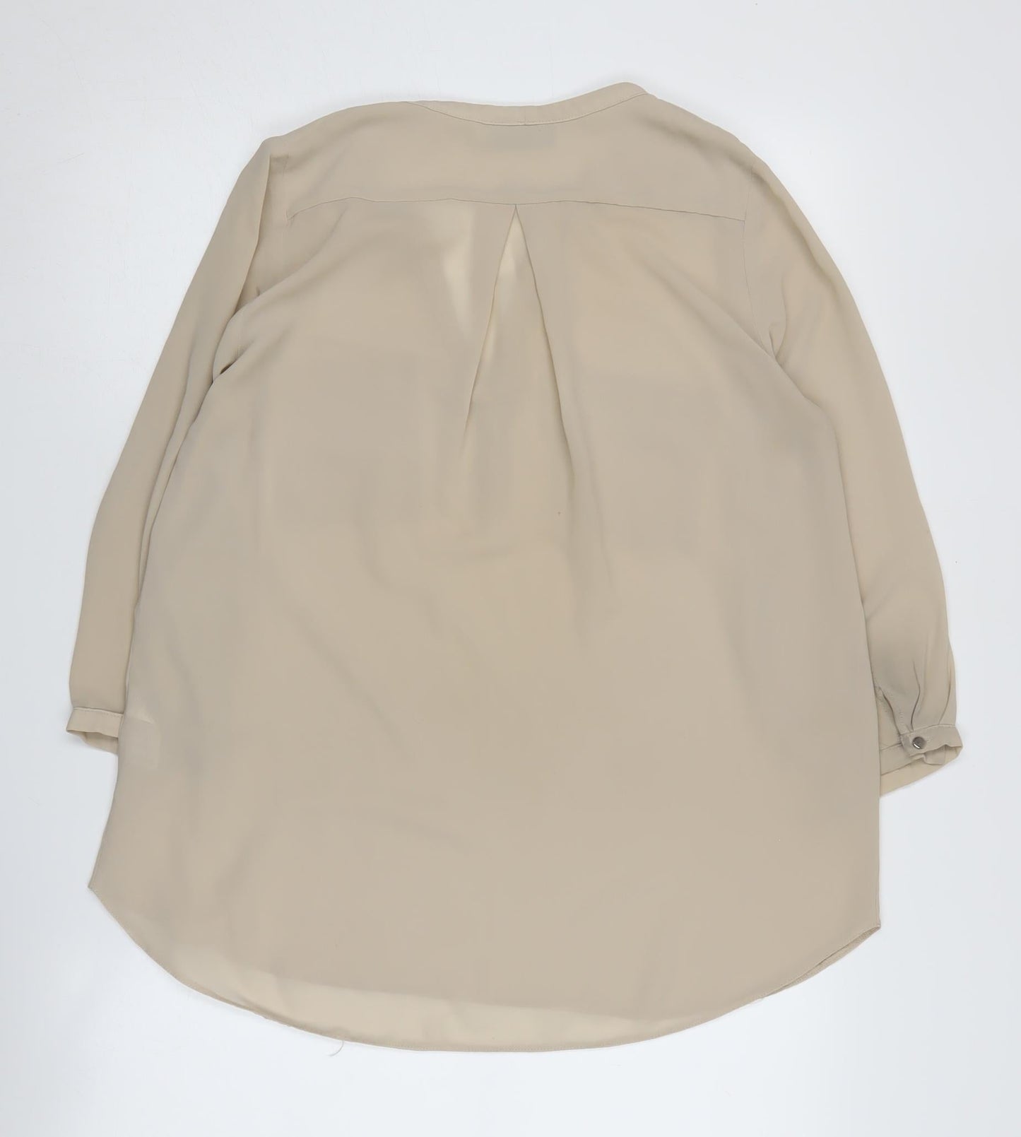 Womens UK Size S Wallis Beige Basic Blouse