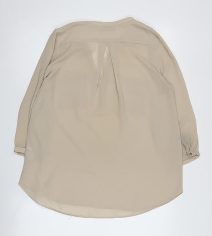 Womens UK Size S Wallis Beige Basic Blouse