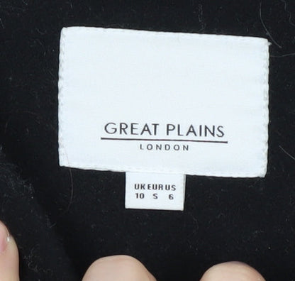 Womens UK Size 10 Great Plains Black Basic Jacket