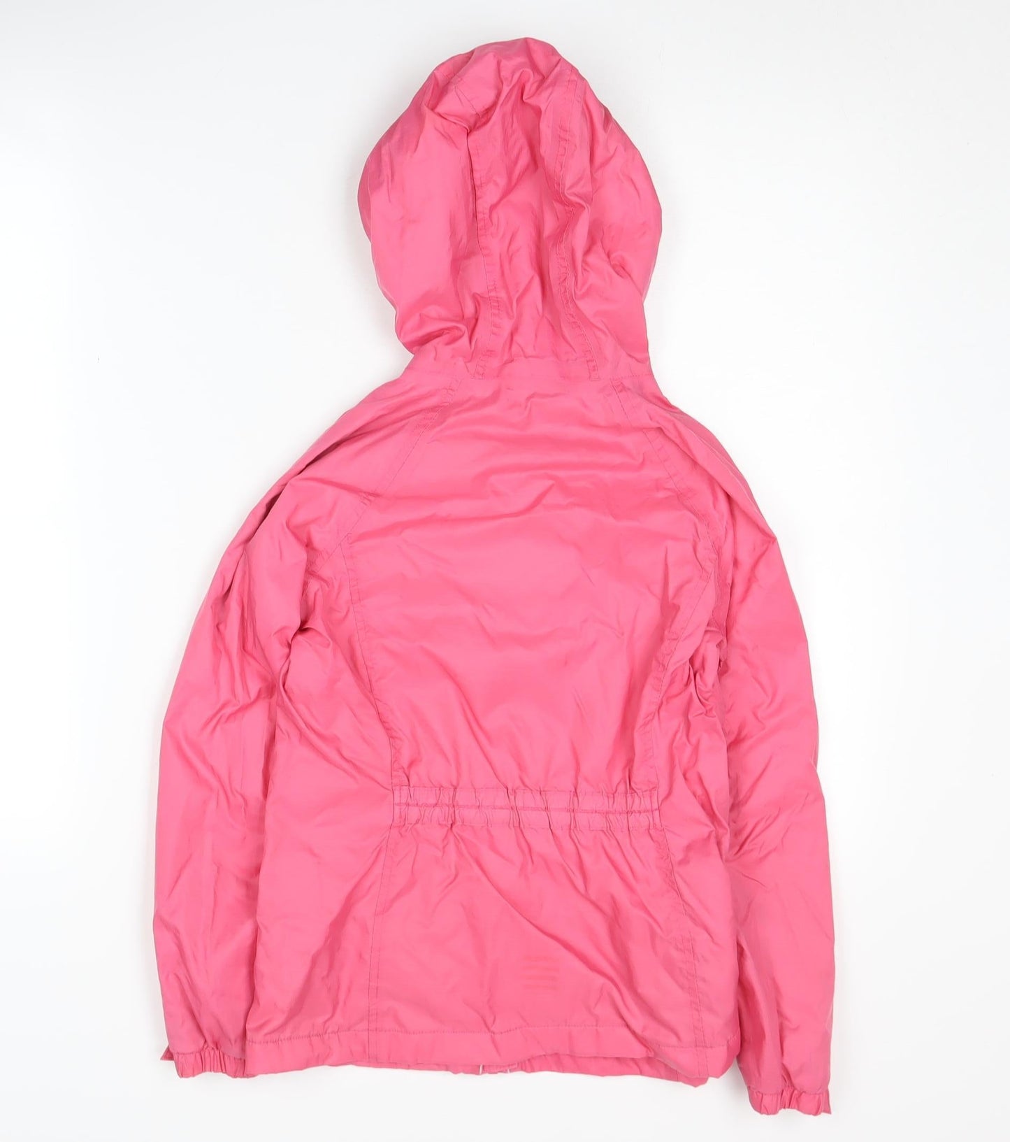 Lands' End Girls Pink Nylon Hooded Jacket 7-8 Years