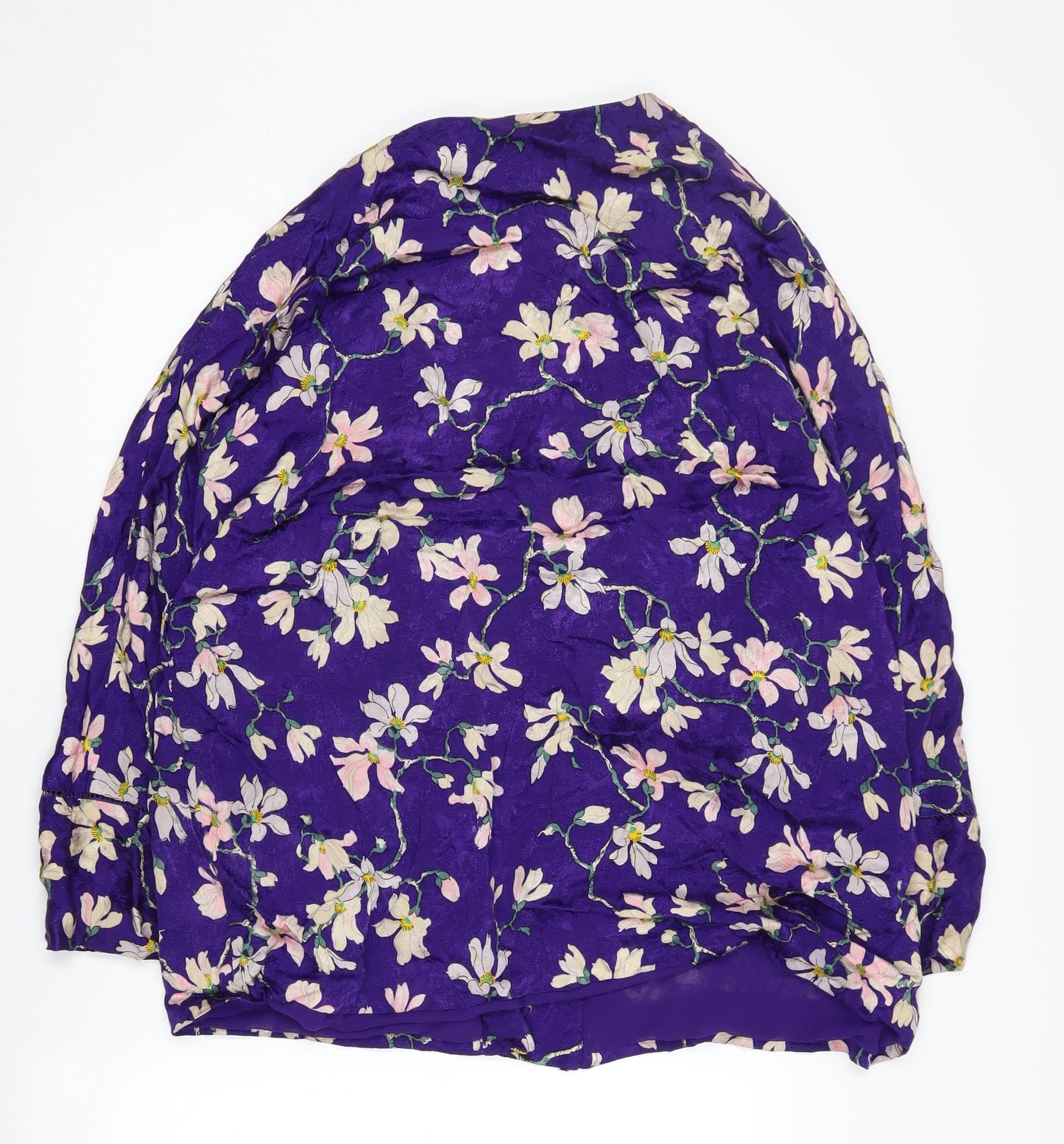 Mango Women’s Purple Floral Suit Jacket, M/L, Casual