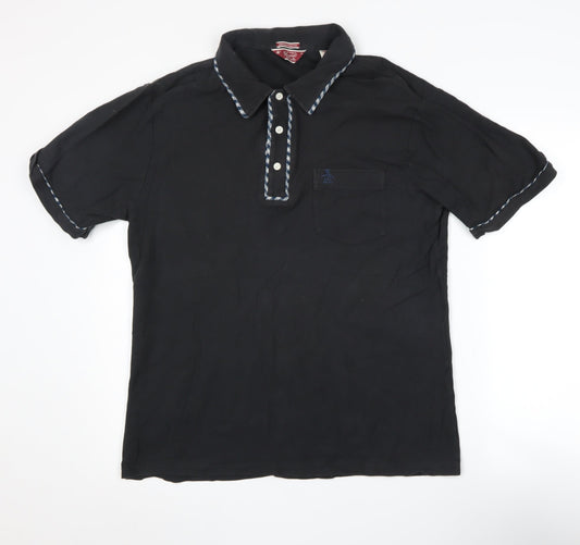Original Penguin Men's Black Slim Fit Polo Shirt XL