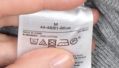 GAP Men's Grey V-Neck Cotton Pullover Jumper M