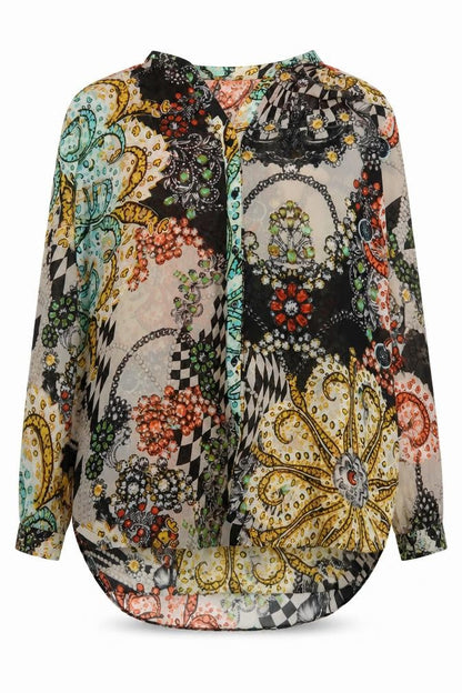 Wallis Women's Multicoloured Paisley Blouse L