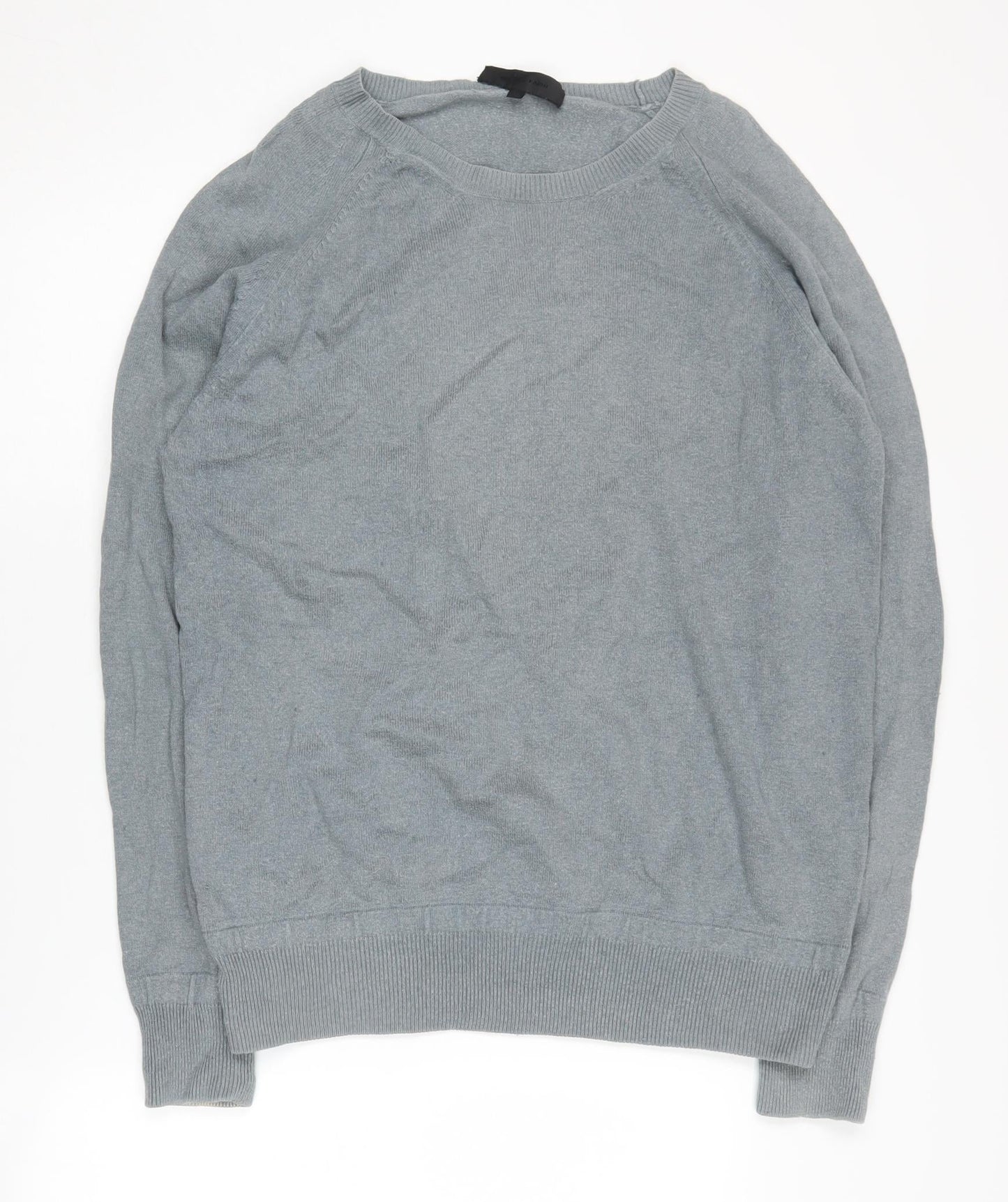 Nicole Farhi Men's Green Pullover Jumper M - Cotton & Cashmere