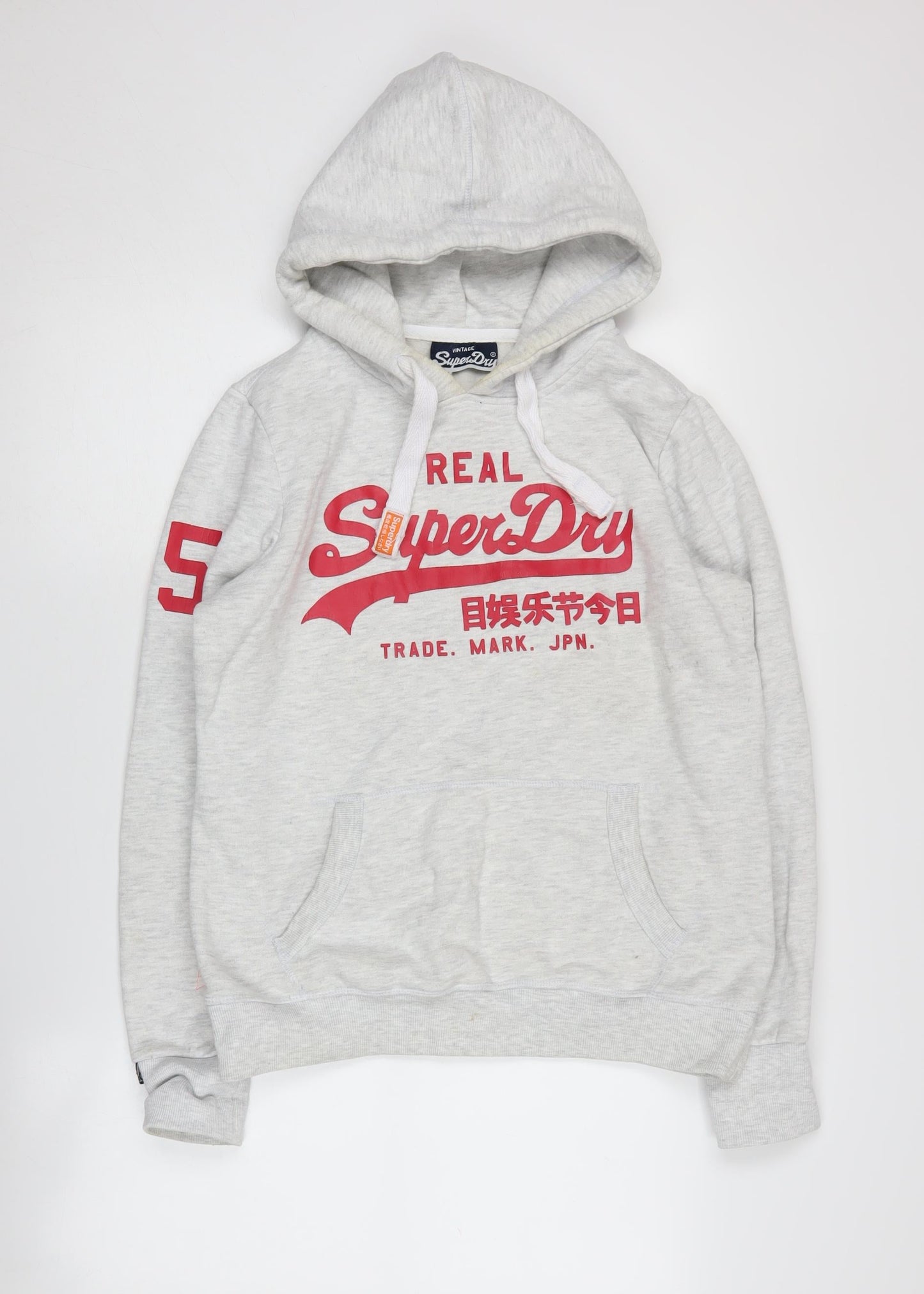 SuperDry Women's Grey Pullover Hoodie Size 14