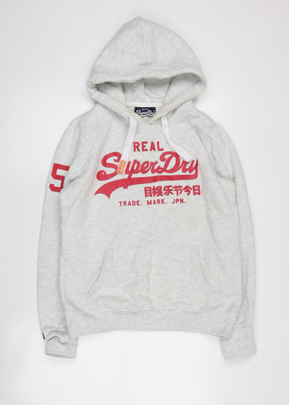 SuperDry Women's Grey Pullover Hoodie Size 14