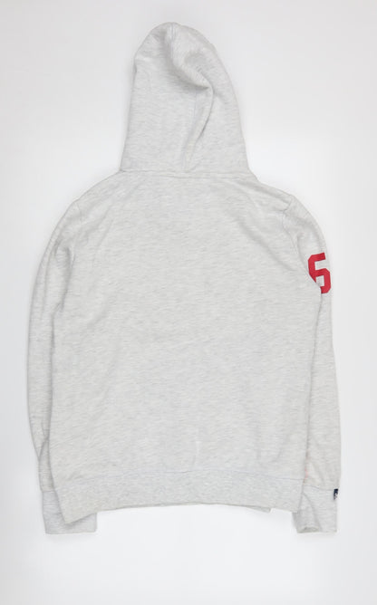 SuperDry Women's Grey Pullover Hoodie Size 14