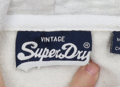 SuperDry Women's Grey Pullover Hoodie Size 14