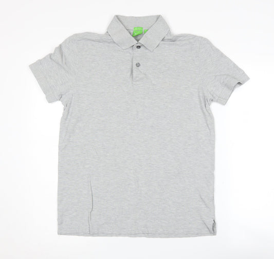Hugo Boss Men's Grey Polo Shirt Medium