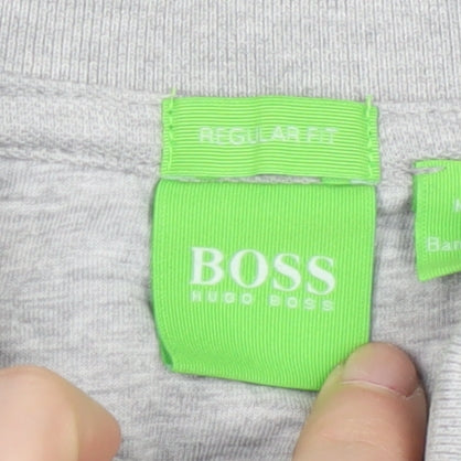 Hugo Boss Men's Grey Polo Shirt Medium