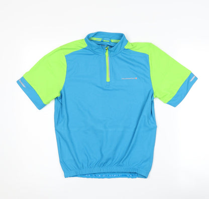 Muddyfox Boys Cycling Jersey, Blue, 13 Years, Sports Top