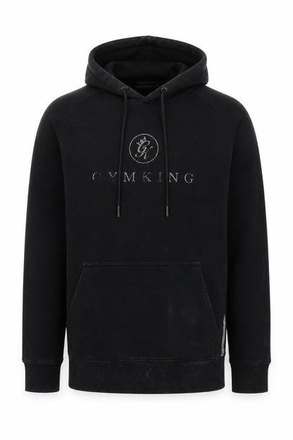 Mens UK Size XS Gym King Black Pullover Hoodie