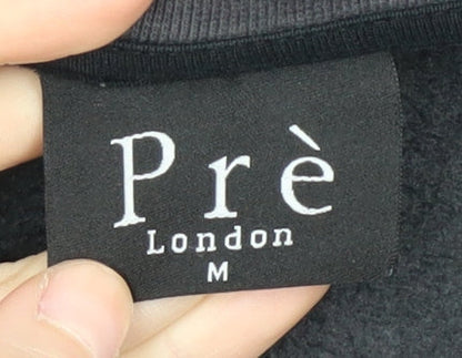 Prè London Black Men’s M Pullover Sweatshirt - Logo Accent