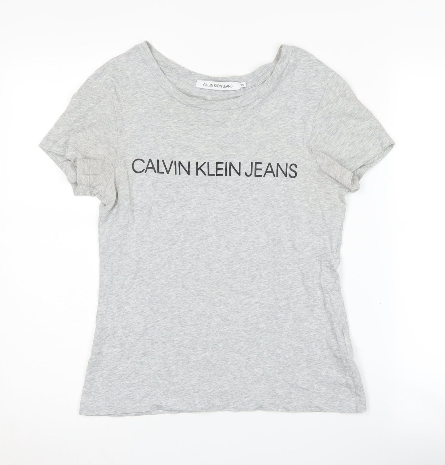 Womens UK Size XS Calvin Klein Grey  T-Shirt