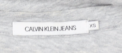 Womens UK Size XS Calvin Klein Grey  T-Shirt