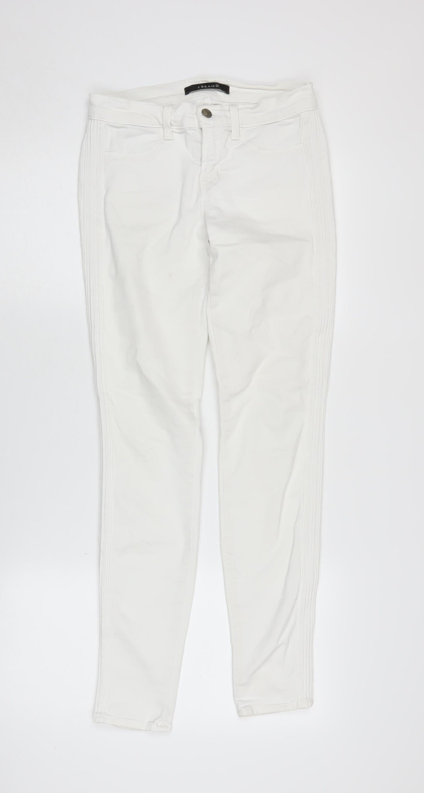Womens UK Size 26 J Brand Slim Fit Skinny White Jeans
