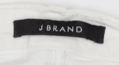 Womens UK Size 26 J Brand Slim Fit Skinny White Jeans