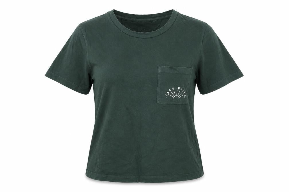 Womens UK Size 6 Jack Wills Green Basic T-Shirt