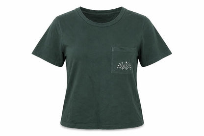 Womens UK Size 6 Jack Wills Green Basic T-Shirt