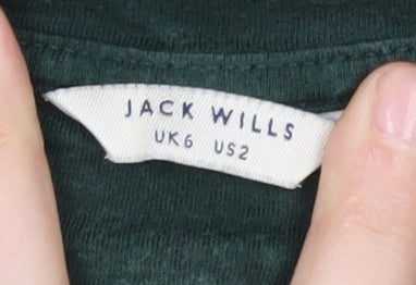 Jack Wills Women’s Green T-Shirt Size 6