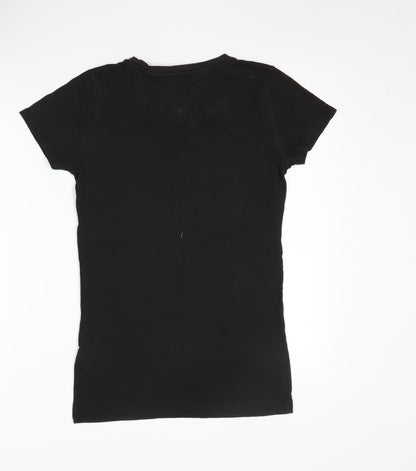 Tommy Jeans Black T-Shirt, Men's Small, Logo Accent