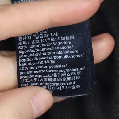 Tommy Jeans Black T-Shirt, Men's Small, Logo Accent