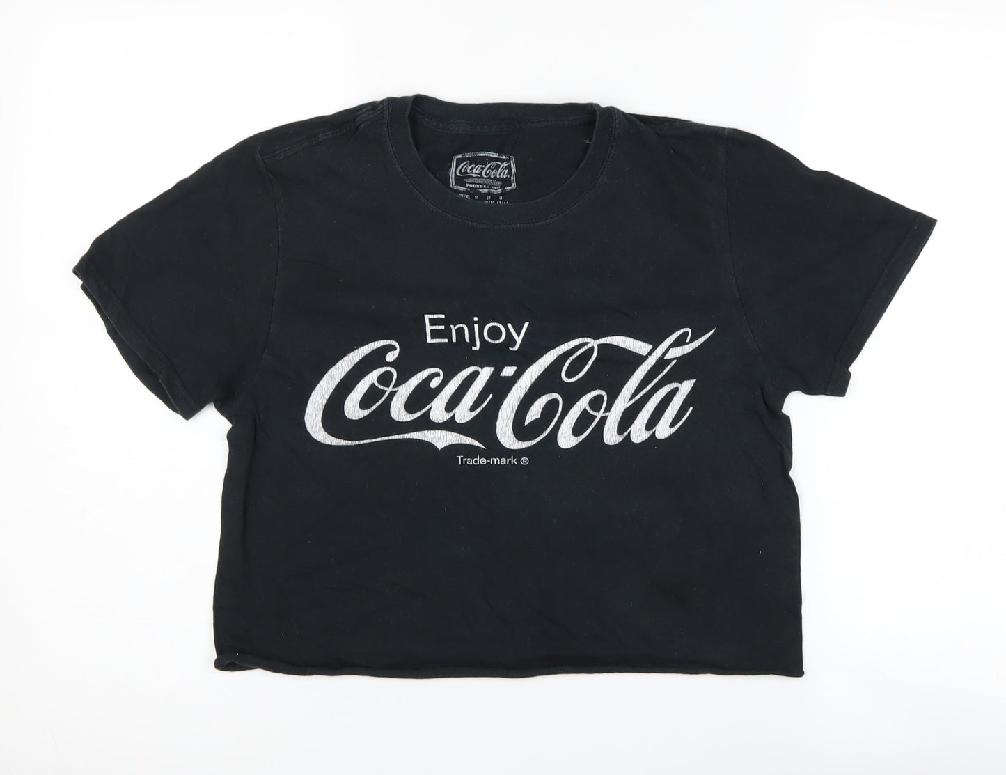 Unisex Adults UK Size M Coca-Cola Black  T-Shirt