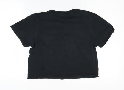 Unisex Adults UK Size M Coca-Cola Black  T-Shirt