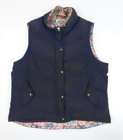 Harvey & Jones Women's Blue Puffer Waistcoat Size 18