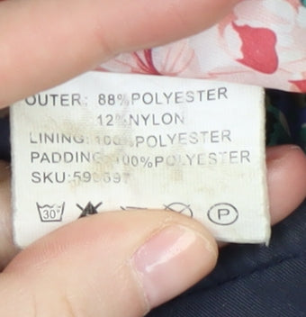 Harvey & Jones Women's Blue Puffer Waistcoat Size 18