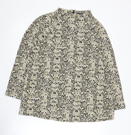 Womens UK Size 18 Marks and Spencer Beige Cape Jumper