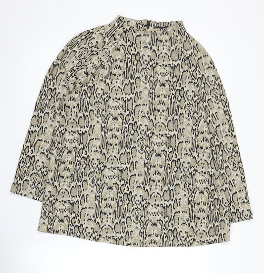 Womens UK Size 18 Marks and Spencer Beige Cape Jumper